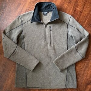 Kuhl Interceptr 1/4 Zip Fleece Pullover Men's L Oatmeal KÜHL Large